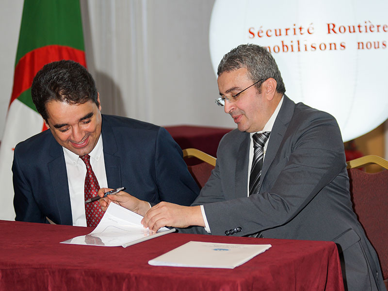 Signature de convention de collaboration entre la sams et le centre national de prévention et de sécurité routière